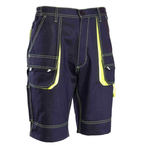 BRIXTON SPARK SPODNIE KRÓTKIE GRANAT ŻÓŁTY 100% BAWEŁNA